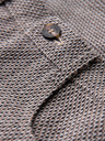 Ombre Clothing Férfi strukturált rövidnadrág REGULAR FIT – barna melanzsz V1 OM-SRCS-0189 Ombre Clothing