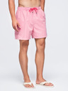 Ombre Clothing Férfi fürdőnadrág matt felületű szövetből – rózsaszín V1 OM-SRSS-0216 Ombre Clothing