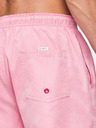 Ombre Clothing Férfi fürdőnadrág matt felületű szövetből – rózsaszín V1 OM-SRSS-0216 Ombre Clothing