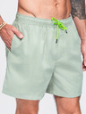 Ombre Clothing Férfi fürdőnadrág matt felületű szövetből – menta V4 OM-SRSS-0216 Ombre Clothing