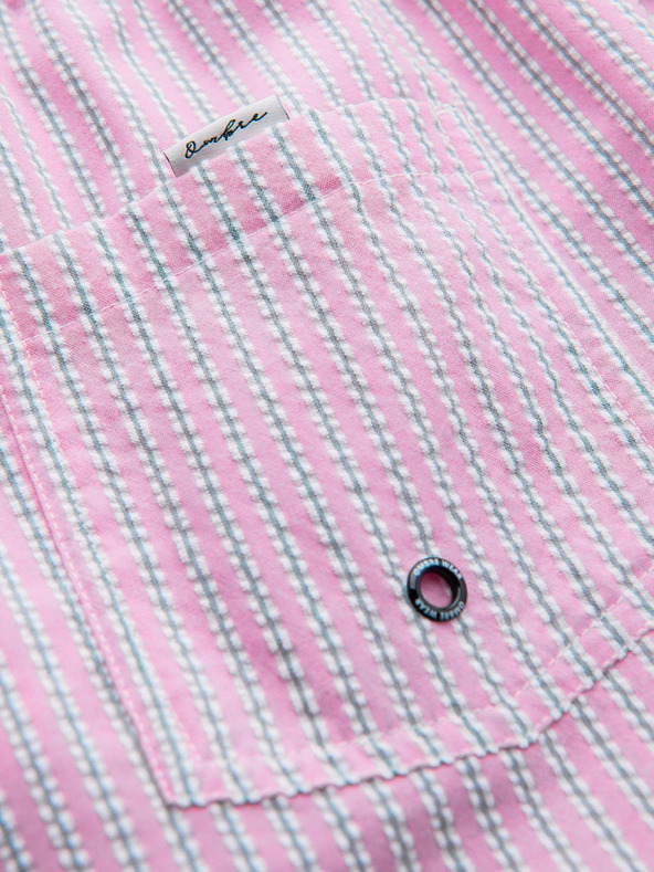 Ombre Clothing Férfi fürdőnadrág textúrázott csíkos anyagból – rózsaszín V2 OM-SRSS-0214 Ombre Clothing