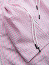 Ombre Clothing Férfi fürdőnadrág textúrázott csíkos anyagból – rózsaszín V2 OM-SRSS-0214 Ombre Clothing
