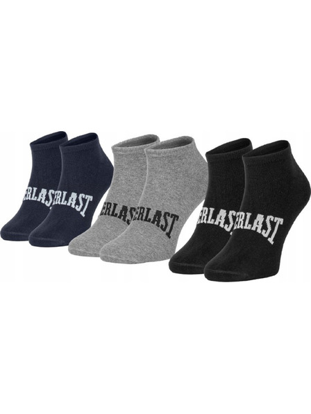 Everlast Háromdarabos szett - Everlast bokaszárú többszínű zokni