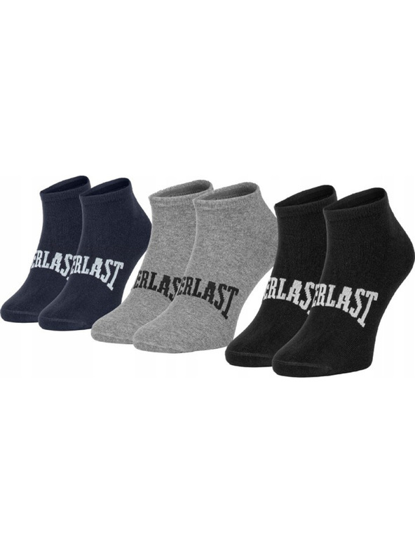 Everlast Háromdarabos szett - Everlast bokaszárú többszínű zokni