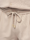 Ombre Clothing Férfi viszkóz chino nadrág gumírozott derékkal – bézs V3 OM-PACP-0306 Ombre Clothing