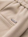 Ombre Clothing Férfi viszkóz chino nadrág gumírozott derékkal – bézs V3 OM-PACP-0306 Ombre Clothing