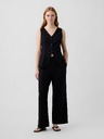 GAP Wide-Leg nadrág lenkeverékből GAP