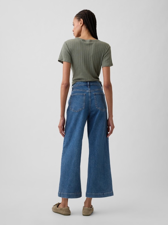 GAP High Rise Wide-Leg Crop farmer GAP