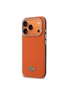 Lacoste Lacoste PVC Petit Pique Semi Wrap MagSafe hátlap iPhone 17 Pro Max-hoz Narancs