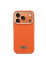 Lacoste Lacoste PVC Petit Pique Semi Wrap MagSafe hátlap iPhone 17 Pro Max-hoz Narancs