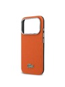 Lacoste Lacoste PVC Petit Pique Semi Wrap MagSafe hátlap iPhone 17 Pro Max-hoz Narancs