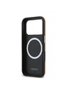 Lacoste Lacoste PVC Petit Pique Semi Wrap MagSafe hátlap iPhone 17 Pro Max-hoz Narancs