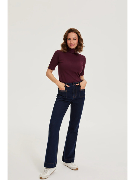 Moodo Bootcut farmernadrág sötétkék Moodo