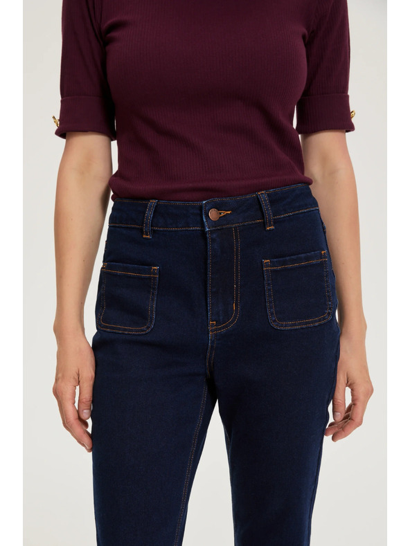 Moodo Bootcut farmernadrág sötétkék Moodo