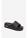 BIG STAR SHOES Big Star női papucsok masszív platformmal – fekete