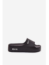 BIG STAR SHOES Big Star női papucsok masszív platformmal – fekete