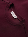 Ombre Clothing Férfi kerek nyakú pulóver elülső hímzéssel – burgundi V2 OM-SSNZ-0267 Ombre Clothing