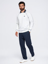 Ombre Clothing Férfi pulóver hímzéssel és kontraszt gallérral – sötét kék V1 OM-SSNZ-0269 Ombre Clothing