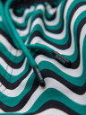 Ombre Clothing Férfi fürdőruha vízszintes hullám mintával – zöld-fekete V2 OM-SRSS-0221 Ombre Clothing