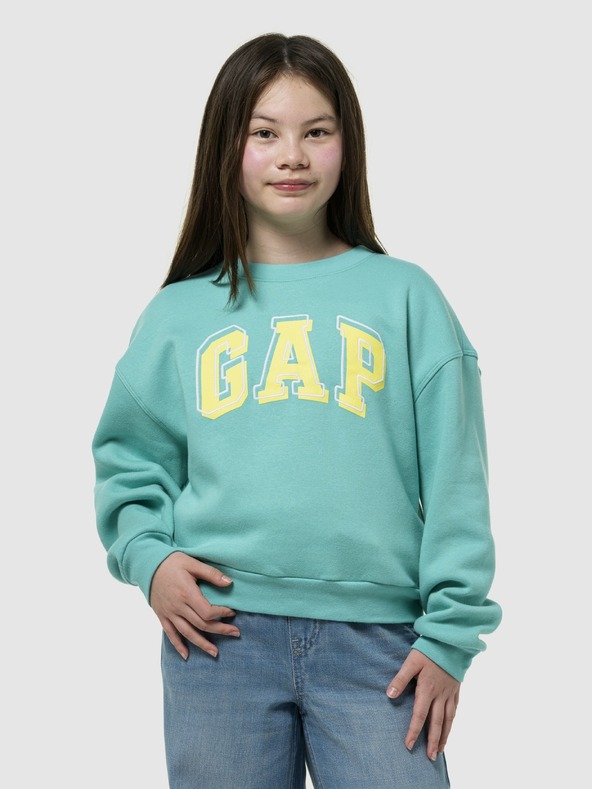 GAP Gyerek oversize pulóver logóval GAP