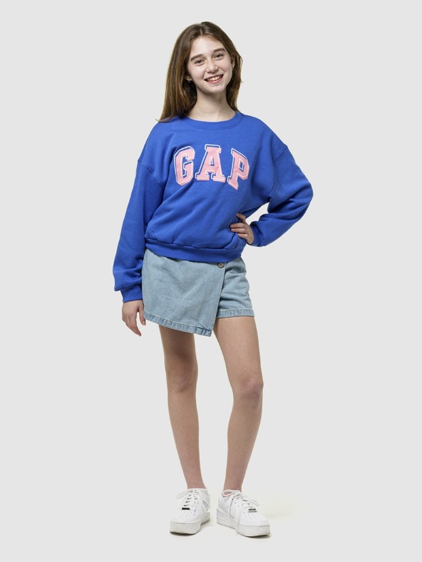 GAP Gyerek oversize pulóver logóval GAP