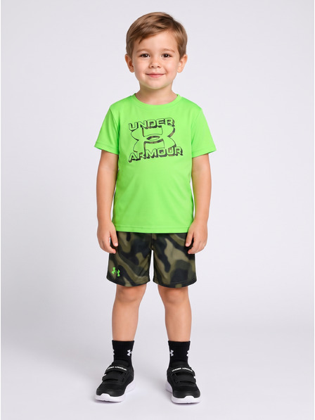 Under Armour Fiú szett Under Armour UA TECH PRINTED SS SHORT SET-GRN