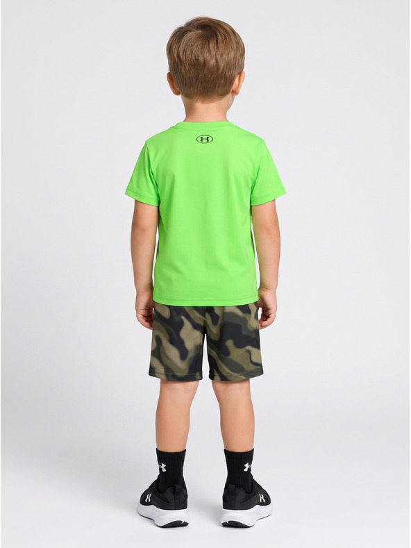 Under Armour Fiú szett Under Armour UA TECH PRINTED SS SHORT SET-GRN