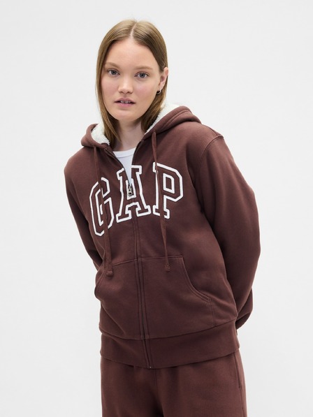 GAP Bélelt Logo Sherpa pulóver GAP