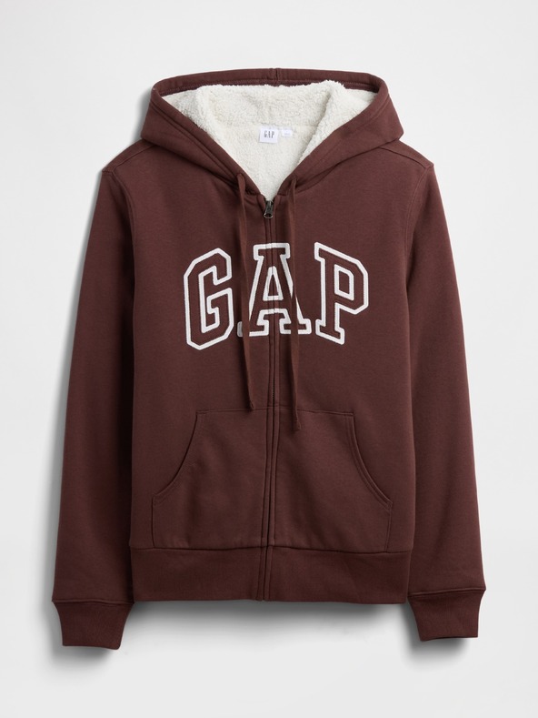 GAP Bélelt Logo Sherpa pulóver GAP