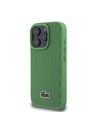 Lacoste Lacoste Iconic Petit Pique Woven Logo MagSafe Hátsó Borító iPhone 16 Pro számára Zöld