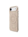 Guess Guess IML Flowers Allover Strap MagSafe hátsó burkolat iPhone Air Pink számára