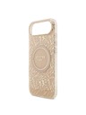 Guess Guess IML Flowers Allover Strap MagSafe hátsó burkolat iPhone Air Pink számára