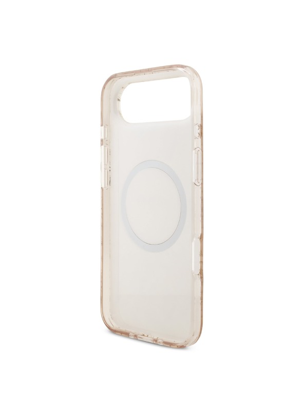 Guess Guess IML Flowers Allover Strap MagSafe hátsó burkolat iPhone Air Pink számára