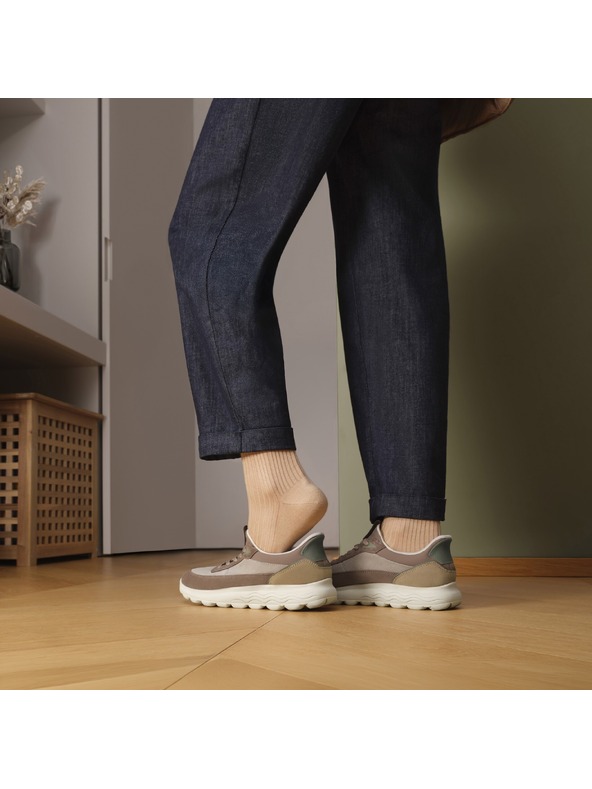 Geox Bézs női sportcipő Geox Spherica Plus Fast in