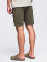 Ombre Clothing Férfi viszóz chino rövidnadrág – olívazöld V5 OM-SRCS-0206 Ombre Clothing