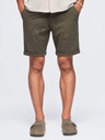 Ombre Clothing Férfi viszóz chino rövidnadrág – olívazöld V5 OM-SRCS-0206 Ombre Clothing