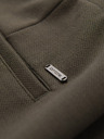 Ombre Clothing Férfi viszóz chino rövidnadrág – olívazöld V5 OM-SRCS-0206 Ombre Clothing