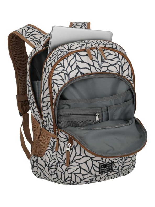 Travelite Travelite Basics Backpack Print hátizsák Krémfehér