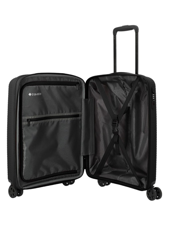 Travelite Travelite Air Stripe 4w S exp Fekete
