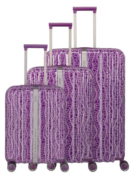 Travelite Travelite utazóbőrönd szett Lascana Edition S,M,L Plum