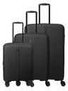 Travelite Travelite utazóbőrönd szett Air Stripe S exp, M exp, L Black