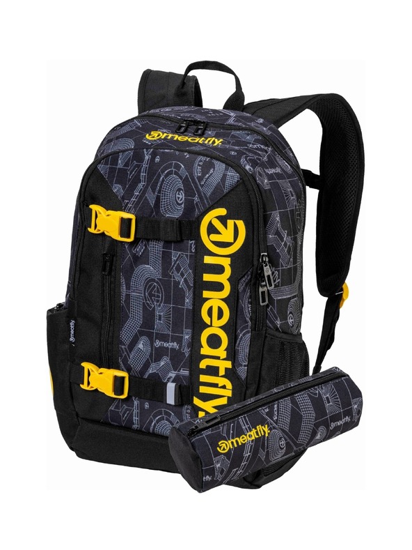 Meatfly Meatfly hátizsák Basejumper Blueprint Black 22 L