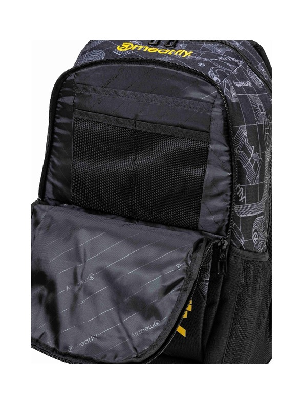 Meatfly Meatfly hátizsák Basejumper Blueprint Black 22 L