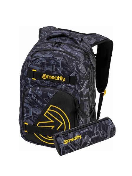 Meatfly Meatfly hátizsák Exile Blueprint Black 24 L
