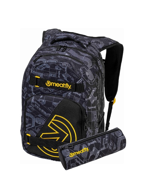 Meatfly Meatfly hátizsák Exile Blueprint Black 24 L