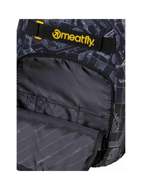 Meatfly Meatfly hátizsák Exile Blueprint Black 24 L