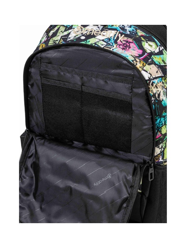 Meatfly Meatfly hátizsák Basejumper Green Graffity 22 L