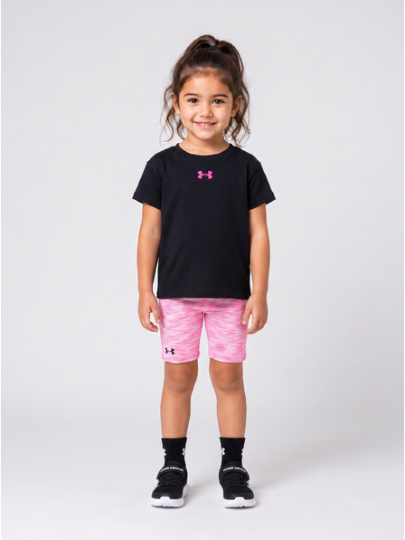 Under Armour Lány szett Under Armour UA TWIST BIKE SHORT SET-BLK