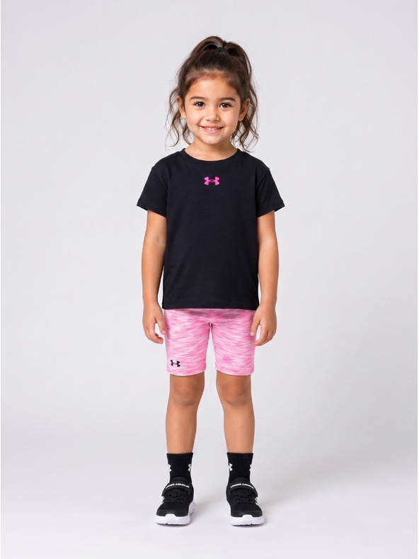Under Armour Lány szett Under Armour UA TWIST BIKE SHORT SET-BLK