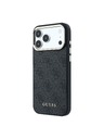 Guess Guess PU Leather 4G Gold Frame MagSafe Hátlap iPhone 18 Pro Black